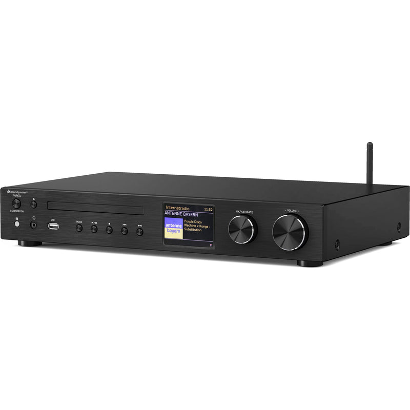 Soundmaster - HiFi-Komplettsystem Audio Receiver ICD4350SW sw WiFi,BT,DAB