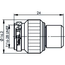 Telegärtner - Abschlusswiderstand TNC-Abschlusswiderstand 100023839 (M),1W,2.5GHz,50Ohm