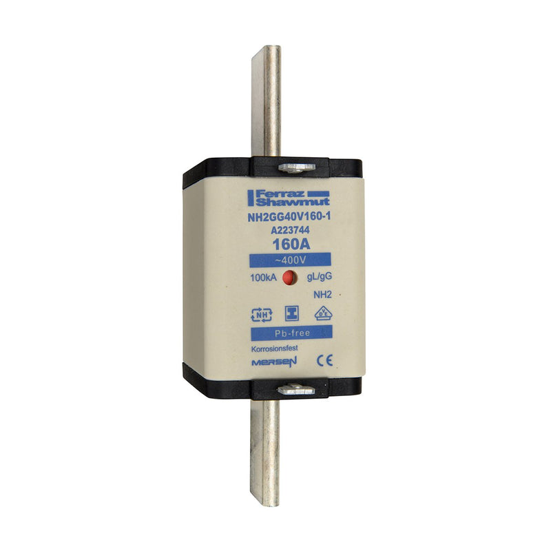 Mersen - Messersicherung Sicherungseinsatz NH gG NH2GG40V160-1 Gr.2 160A SGL KM − 3 Stück
