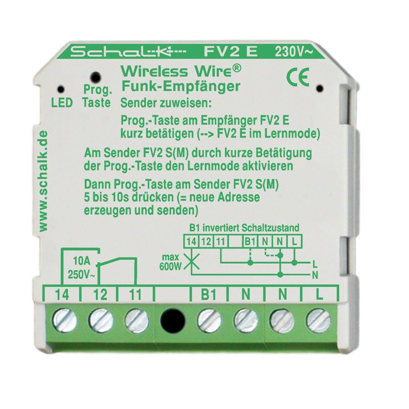 Schalk - Funkempfänger Funk-Empfänger FV2 E 10A 230V AC(UP)