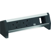 Bachmann - Mehrfachsteckdose Steckdosenleiste 9.021.017 DESK 2xUK 3,15A