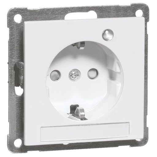 Peha - Schalter-/Steckdosenkombination Steckdose SCHUKO reinweiß D 20.6511.022LED/4NA Beschriftungsf. LED