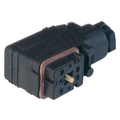 Hirschmann ICON - Rundsteckverbinder, feldkonfektionierbar (Industriesteckverbinder) Winkel-Leitungsdose GO 700 WF sw − 200 Stück