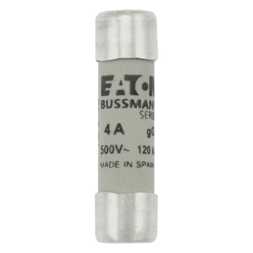 Eaton - Zylindrische Sicherung Sicherungseinsatz Nieders. CYLINDRICA#C10G4 4A AC 500V 120kA − 10 Stück