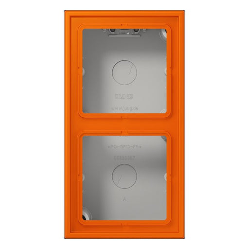 Jung - Aufputzgehäuse für Unterputzgerät Aufputz-Kappe 2fach LC 582 A 224 orange (32080)