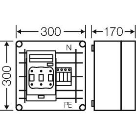 Hensel - Überspannungsableiter für Energietechnik/Stromversorgung Überspannungsschutzgehäuse Mi SP 2262