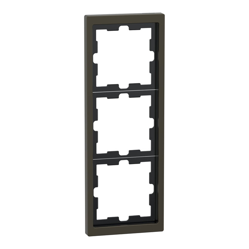Merten - Abdeckrahmen Rahmen 3f.moccamet MEG4030-6552 D-Life Metall