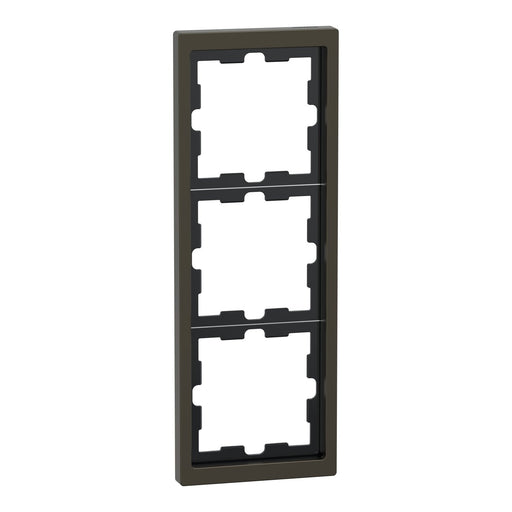 Merten - Abdeckrahmen Rahmen 3f.moccamet MEG4030-6552 D-Life Metall