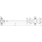 DEHN - Leitungshalter für Blitzschutz HVI-Ex W200 holder LHZS20EX W200 BP V2A f. Leitung D20mm − 10 Stück