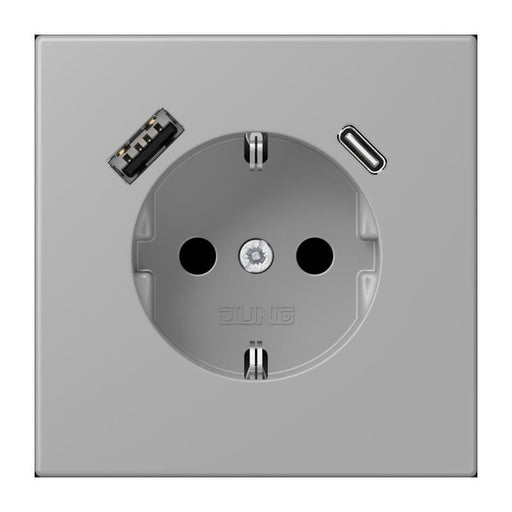 Jung - Steckdose SCHUKO Steckdose LC 1520-15 CA 204 gris moyen (32012)