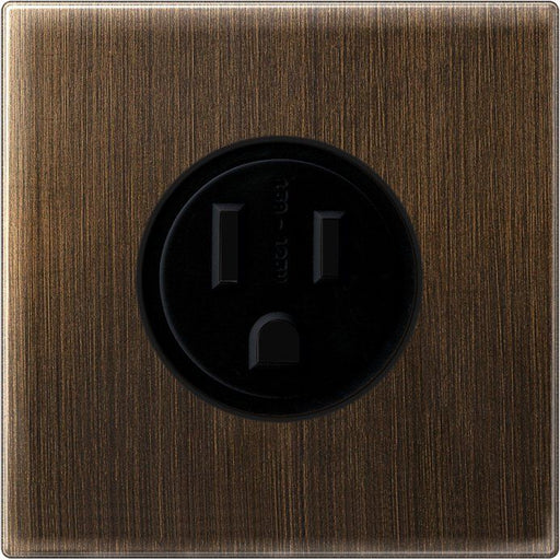 Jung - Steckdose US-Norm NEMA ME 2521-15 AT 15A 125V, Me. antik