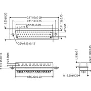 EFB-Elektronik - D-Sub-Steckverbinder D-Sub Stecker 50pol. 28667.1 verzinntes Gehäuse