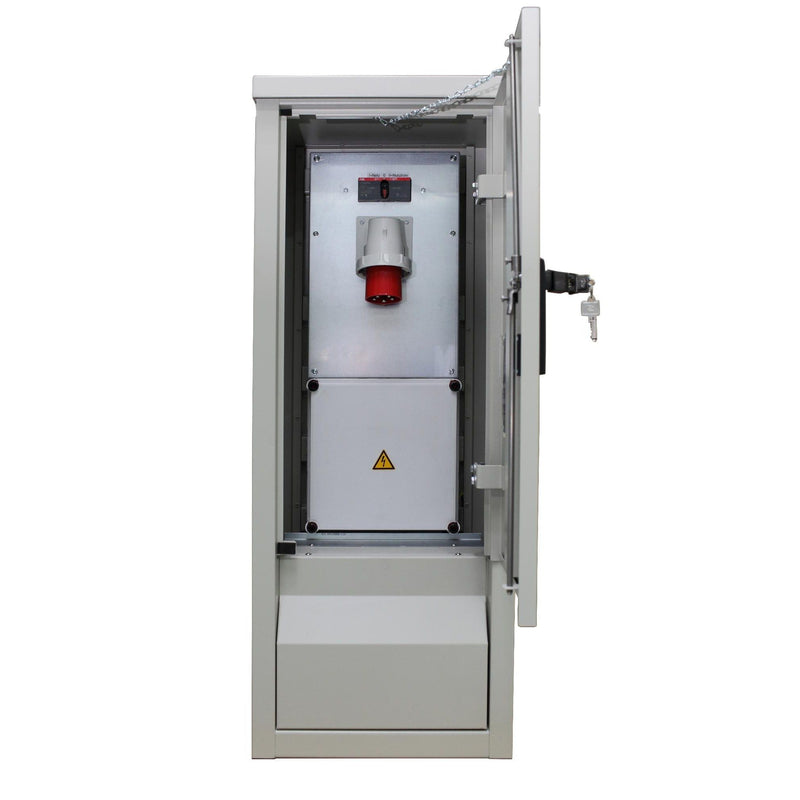 Walther Werke - CEE-Steckdosen-Kombination (IEC 60309) Edelstahlstromverteiler 83245116 63A und Zug.16A