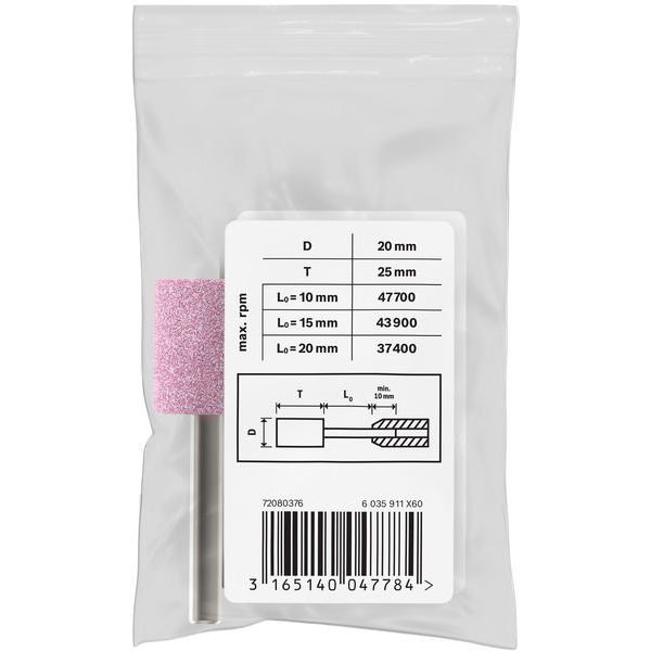 Bosch - Systemzubehör für Schleifen/Polieren (Akku/elektrisch/Druckluft) PRO Steel Schleifstiftset, 1608620056 20 x 25 mm G60