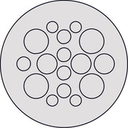 Icotek - Kabelführung für Gehäuse/Schränke Kabeldurchführungsplatte KEL-DP 50/16 A gy grau − 10 Stück