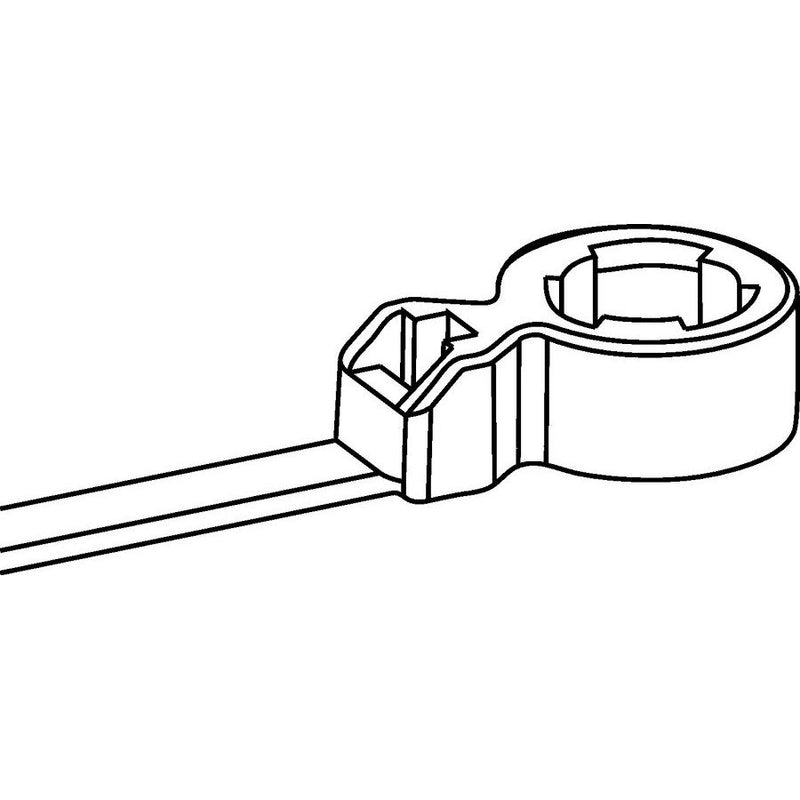 HellermannTyton - Kabelbinder Befestigungsbinder 1tlg. 157-00040(100) schwarz − 100 Stück
