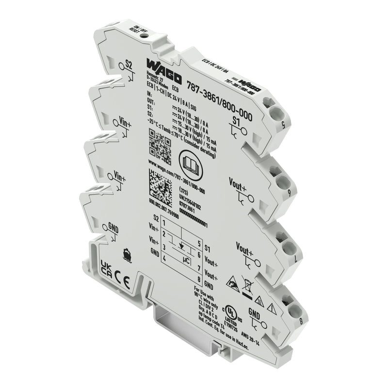 WAGO - Stromüberwachungsgerät Elektron. Schutzschalter 787-3861/800-000 1-kanalig, DC 24 V