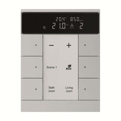 Busch-Jaeger - Bussystem-Physikalischer Sensor HVAC/CO2-Gerät SBC/U6.0.1-83 6fach, BE, alusilber