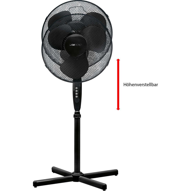 CLATRONIC - Umluftventilator Standventilator CTC VL3603 S sw 40cm,4Stufen,oszill. − 3 Stück
