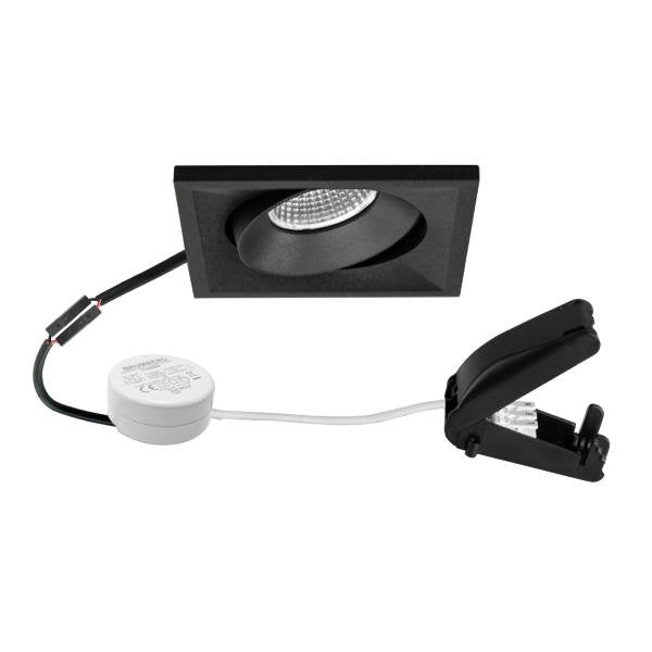 Brumberg Leuchten - Downlight/Strahler/Flutlicht LED-Einbaustrahler 230V 40499183 3000K, sw