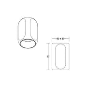 Brumberg Leuchten - Decken-/Wandleuchte LED-Anbaudownlight 12122173 3000K