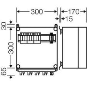 Hensel - Dose, Gehäuse für Montage auf der Wand/Decke PV-GAK mit ÜSE Mi PV 1263 6xPV-String auf 3xWR