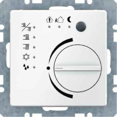 Berker - Bussystem-Raumtemperaturregler Raumtemperaturregler 75441129 Tasterschnittstelle