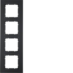 Berker - Abdeckrahmen Rahmen anth/matt 10146626 4fach