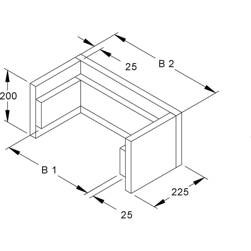 Niedax - Zubehör/Ersatzteile für Kabeltragsystem Zugentlastung ZF 175.250-90 licht.Innenmaß 250mm − 1 Stück