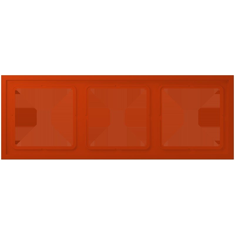 Jung - Abdeckrahmen Rahmen 3-fach LCZ 983 BF 244 rouge vermillon 59