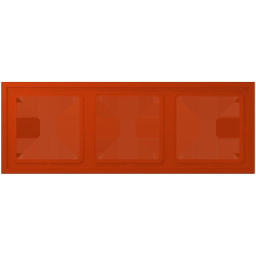 Jung - Abdeckrahmen Rahmen 3-fach LCZ 983 BF 244 rouge vermillon 59