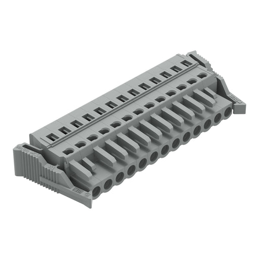 WAGO - Kabelsteckverbinder für Leiterplattensteckverbinder 1-Leiter-Federleiste 231-113/037-000 CAGECLAMP,2,5 mm²,gr − 25 Stück