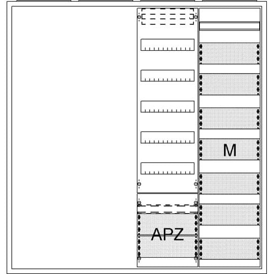 Striebel&John - Zähler-Komplettschrank Ausbauschrank AA47A2AM APA47 2F1V5A2M1