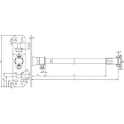 DEHN - Distanzhalter für Blitzschutz Distanzhalter f.Rd 7-10mm DIDH7.101030BPV2AGFK L1030 m.Bef.platte