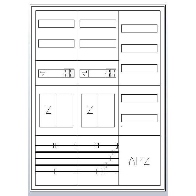 ABN - Zähler-Komplettschrank Zählerschrank S37EA422 eHZ 2Z 2R 1V1APZ