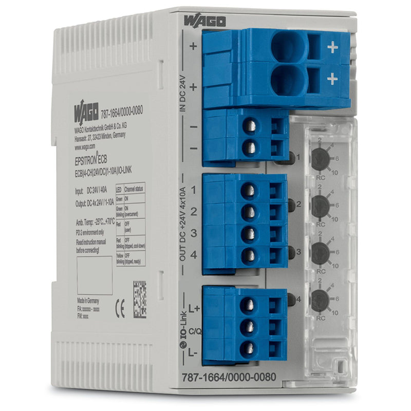 WAGO - Stromüberwachungsgerät Elektron. Schutzschalter 787-1664/000-080 DC 24 V