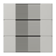 Jung - Abdeckung/Bedienelement für Installationsschalterprogramme Tastensatz 3fach LC 503 TSA 205 gris clair 31