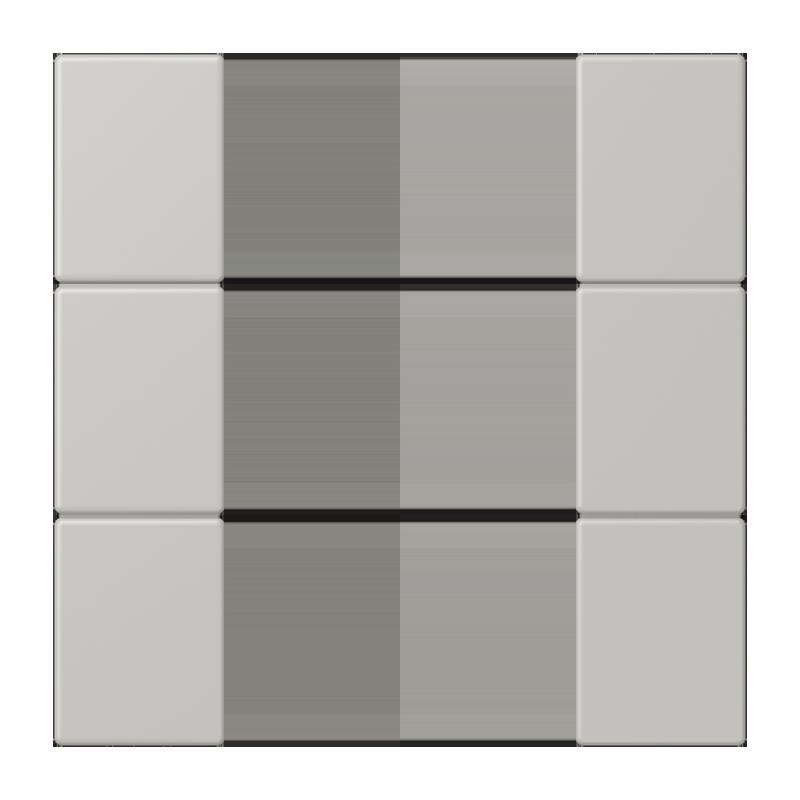 Jung - Abdeckung/Bedienelement für Installationsschalterprogramme Tastensatz 3fach LC 503 TSA 205 gris clair 31