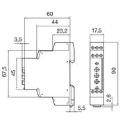 Eberle Controls - Zeitrelais Nachlaufrelais INRH