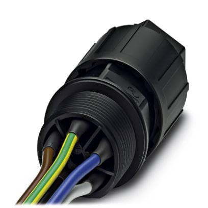 Phoenix Contact - Geräteanschluss für steckbare Gebäudeinstallation Wanddurchführung QPD W 4PE1,5#1414730