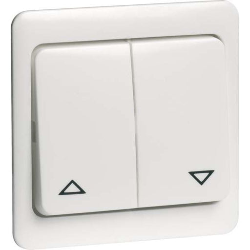Peha - Abdeckung/Bedienelement für Installationsschalterprogramme Tastaufsatz 2-fach rws D 80.425.02 JR für UP-JR-Empfänger