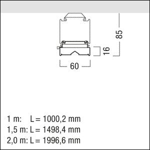 Zumtobel Group - Lichtleiste LED-Lichtbandleuchte TECTON C #42931126 3000K