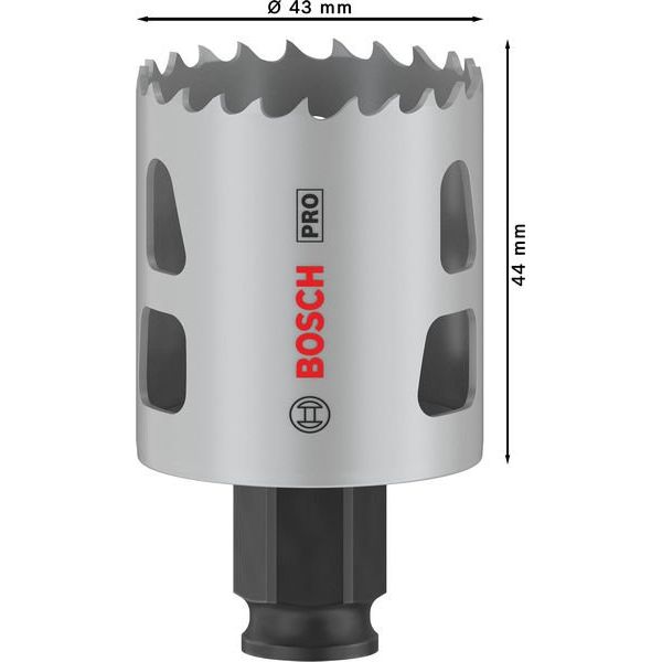 Bosch - Lochsäge PRO Multi Material PC Plus 2608594383 Lochsäge, 43 mm