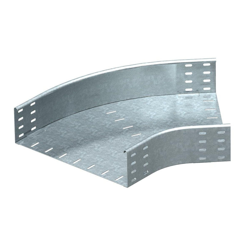 OBO Bettermann - Bogen für Kabelrinne Bogen 45 Grad horizontal RB 45 155 FT rd Bauform 110x550