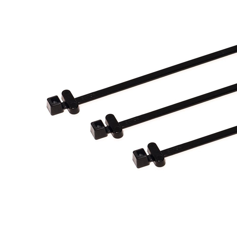 HellermannTyton - Kabelbinder RFID-Kabelbinder T50RFIDCHA-PA66W-BK PA66W, schwarz − 100 Stück