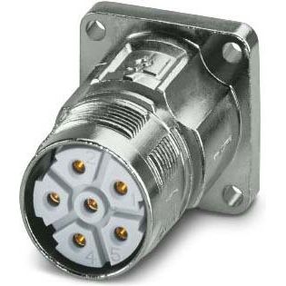 Phoenix Contact - Rundsteckverbinder, Einbau (ohne Leitung) Gerätesteckverbinder 1628832 Vorderwand, M23 PRO