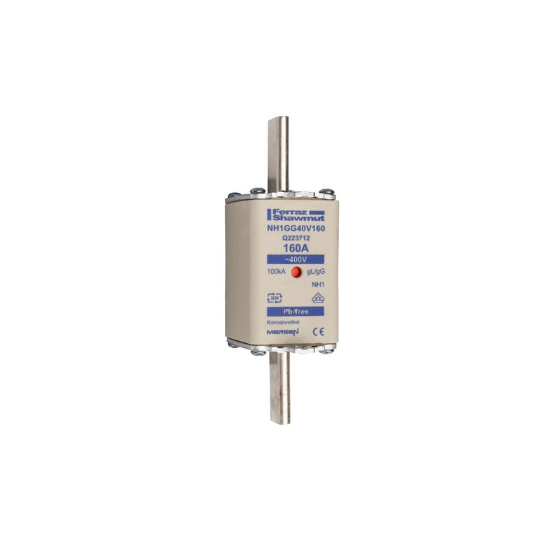 Mersen - Messersicherung Sicherungseinsatz NH gG NH1GG40V160 Gr.1 160A sfü KM − 3 Stück