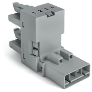 WAGO - Kompaktverteiler für steckbare Gebäudeinstallation h-Verteiler 4-polig 890-1681 Kod. B,grau − 50 Stück