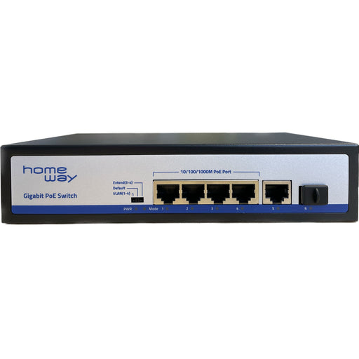 Homeway - PoE-Injektor/-Splitter PoE Switch HW-INAPPOEGB4 4 Port