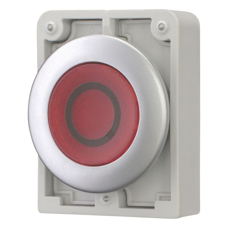 Eaton - Frontelement für Drucktaster Leuchtdrucktaste RMQ-Titan M30C-FDRL-R-X0 flach rastend bes